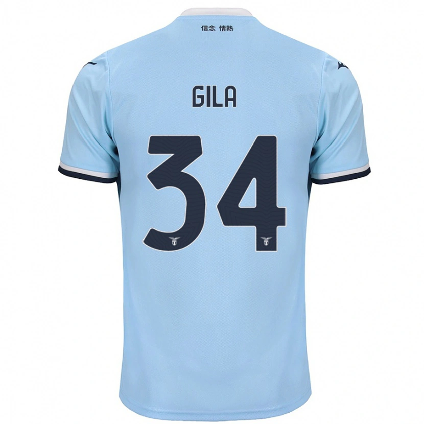 Danxen Niño Camiseta Mario Gila #34 Azul 1ª Equipación 2024/25 La Camisa México