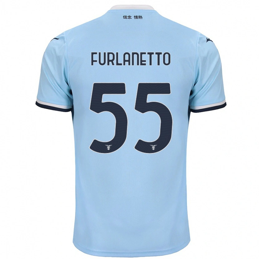 Danxen Niño Camiseta Alessio Furlanetto #55 Azul 1ª Equipación 2024/25 La Camisa México