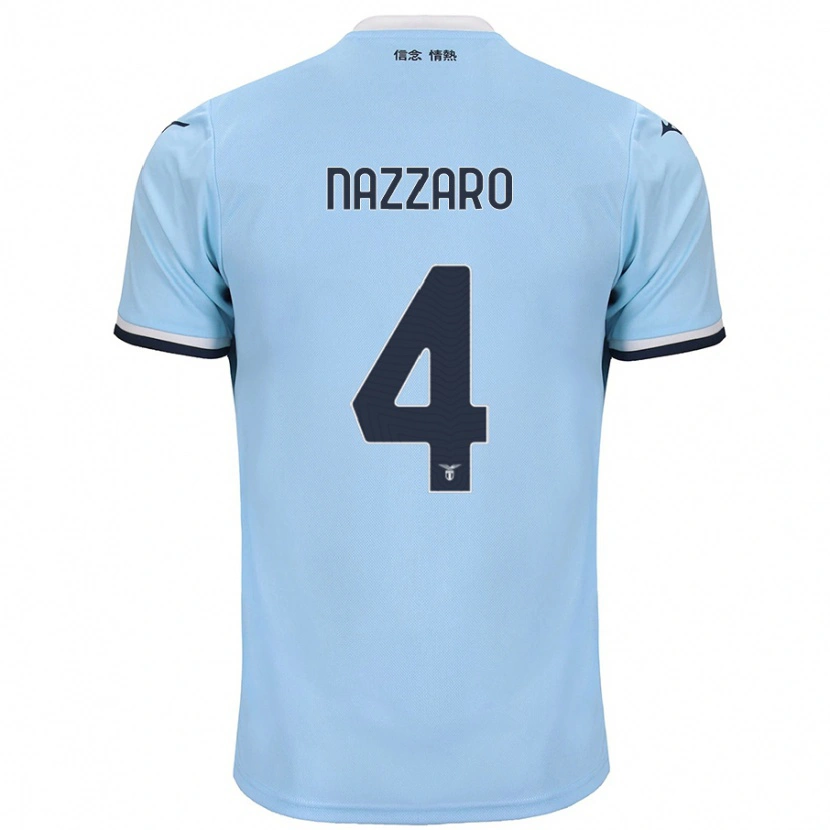 Danxen Niño Camiseta Marco Nazzaro #4 Azul 1ª Equipación 2024/25 La Camisa México