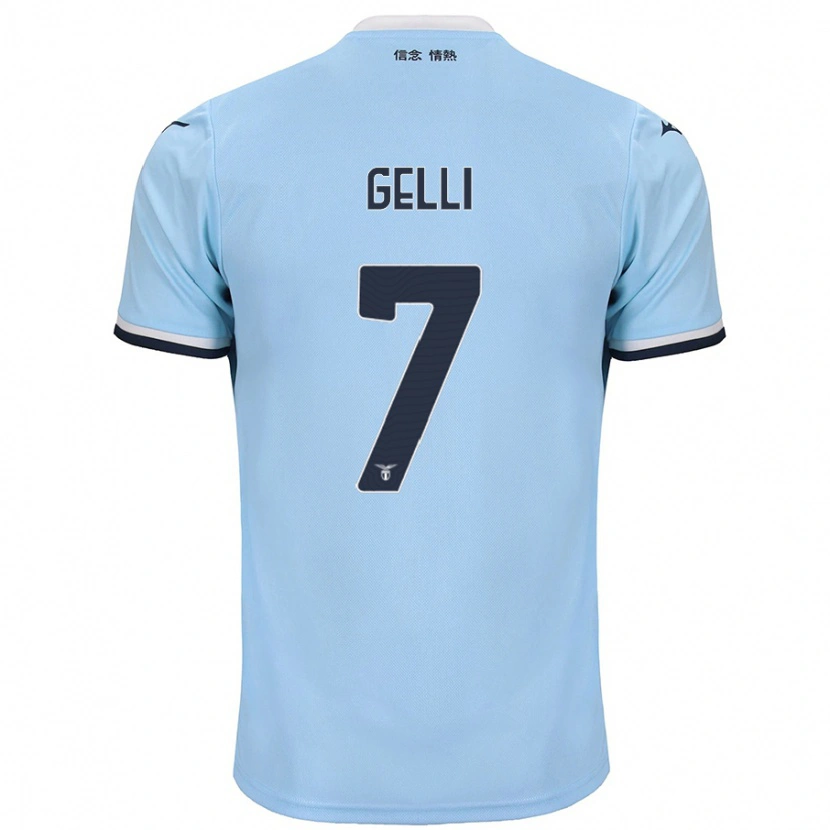 Danxen Niño Camiseta Valerio Gelli #7 Azul 1ª Equipación 2024/25 La Camisa México
