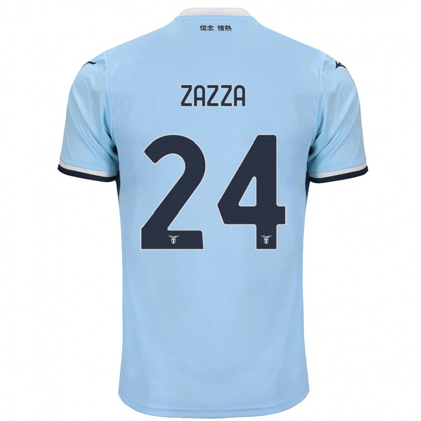 Danxen Niño Camiseta Matteo Zazza #24 Azul 1ª Equipación 2024/25 La Camisa México