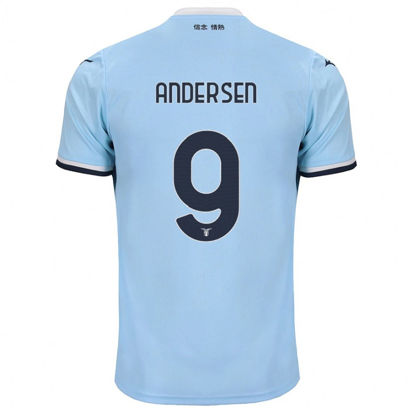Danxen Niño Camiseta Signe Holt Andersen #9 Azul 1ª Equipación 2024/25 La Camisa México