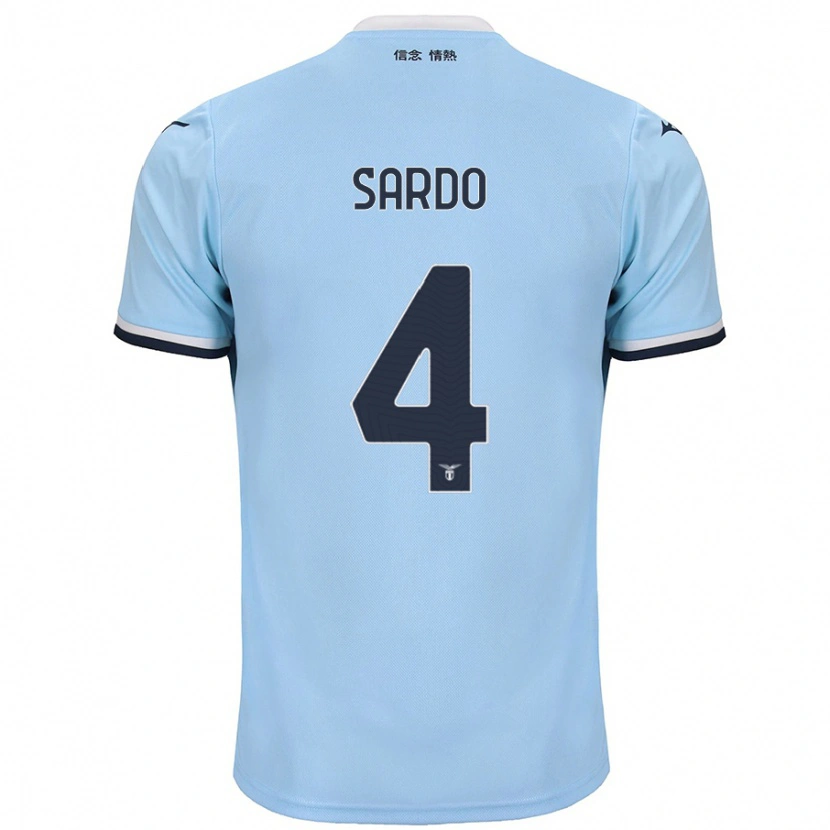 Danxen Niño Camiseta Jacopo Sardo #4 Azul 1ª Equipación 2024/25 La Camisa México