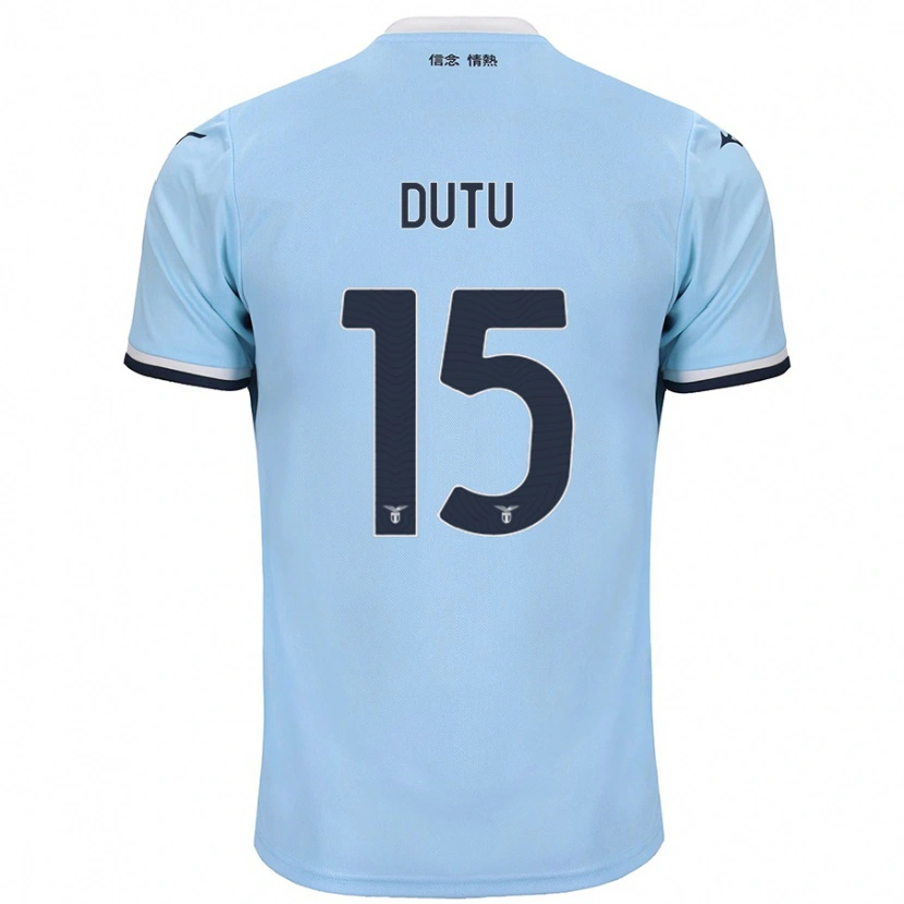 Danxen Niño Camiseta Matteo Dutu #15 Azul 1ª Equipación 2024/25 La Camisa México