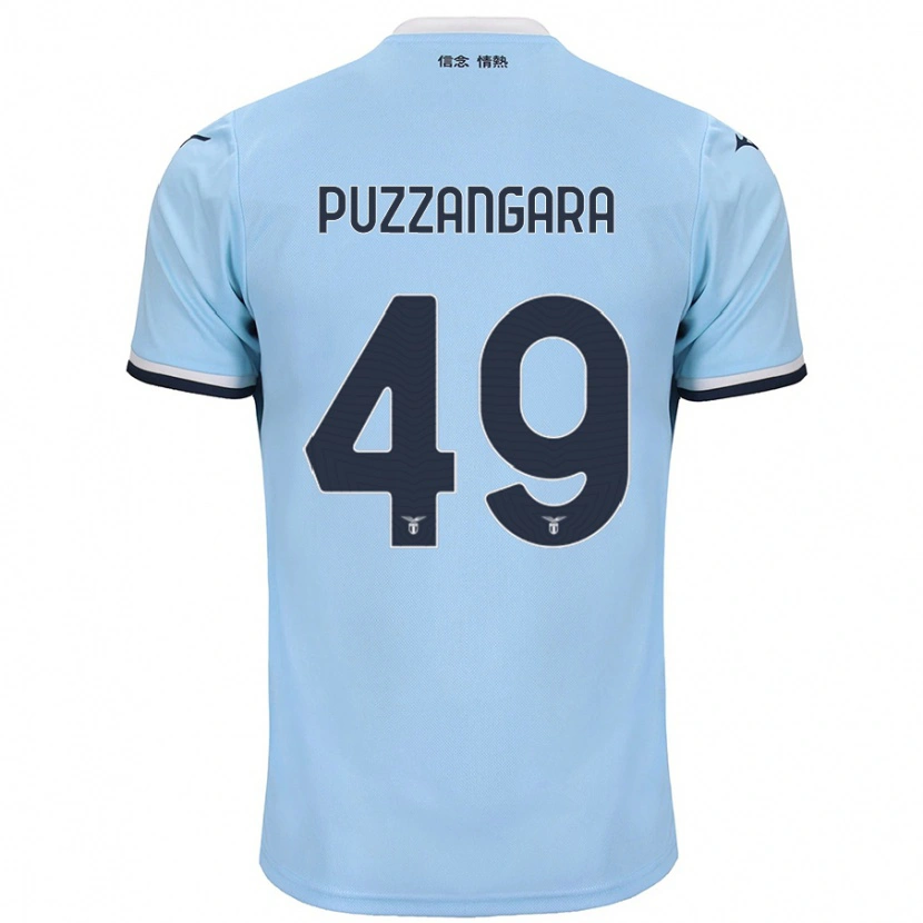 Danxen Niño Camiseta Angelo Antonio Puzzangara #49 Azul 1ª Equipación 2024/25 La Camisa México