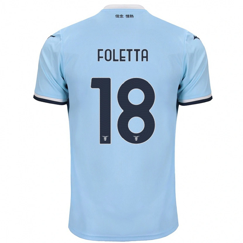 Danxen Niño Camiseta Isabella Foletta #18 Azul 1ª Equipación 2024/25 La Camisa México