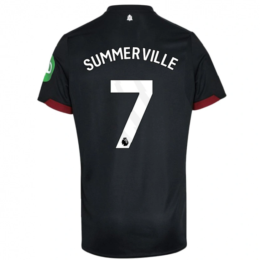 Danxen Niño Camiseta Crysencio Summerville #7 Negro Blanco 2ª Equipación 2024/25 La Camisa México