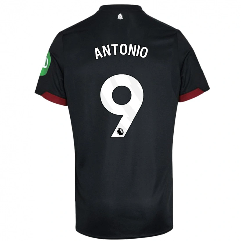 Danxen Niño Camiseta Michail Antonio #9 Negro Blanco 2ª Equipación 2024/25 La Camisa México