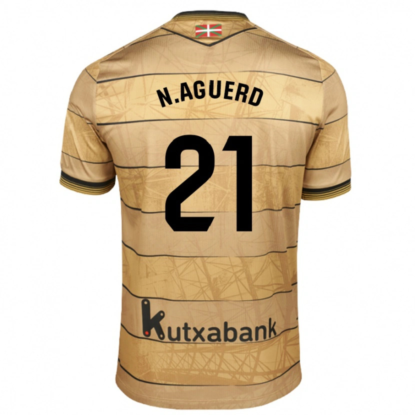 Danxen Niño Camiseta Nayef Aguerd #21 Negro Blanco 2ª Equipación 2024/25 La Camisa México