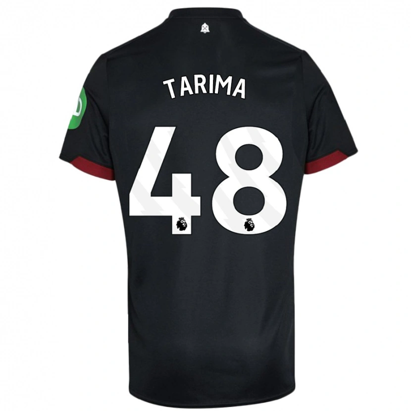 Danxen Niño Camiseta Sean Tarima #48 Negro Blanco 2ª Equipación 2024/25 La Camisa México
