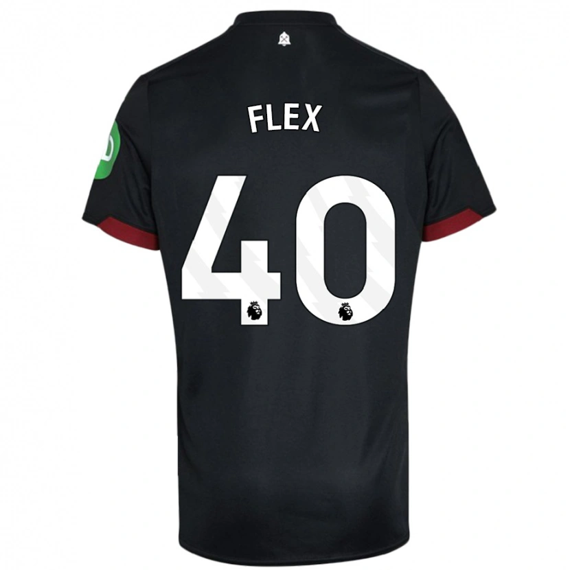 Danxen Niño Camiseta Armstrong Oko Flex #40 Negro Blanco 2ª Equipación 2024/25 La Camisa México