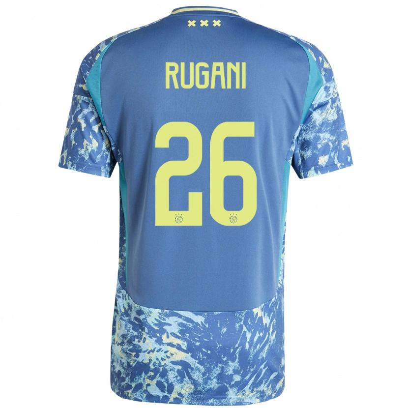 Danxen Niño Camiseta Daniele Rugani #26 Gris Azul Amarillo 2ª Equipación 2024/25 La Camisa México
