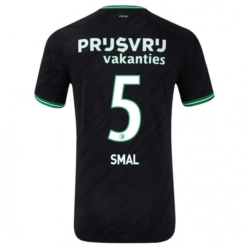 Danxen Niño Camiseta Gijs Smal #5 Negro Verde 2ª Equipación 2024/25 La Camisa México