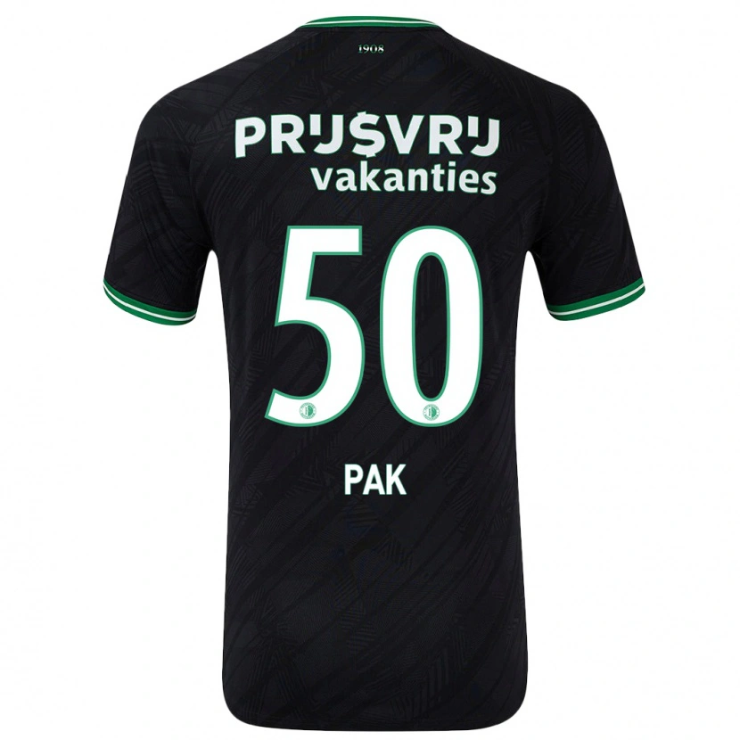 Danxen Niño Camiseta Sam Pak #50 Negro Verde 2ª Equipación 2024/25 La Camisa México
