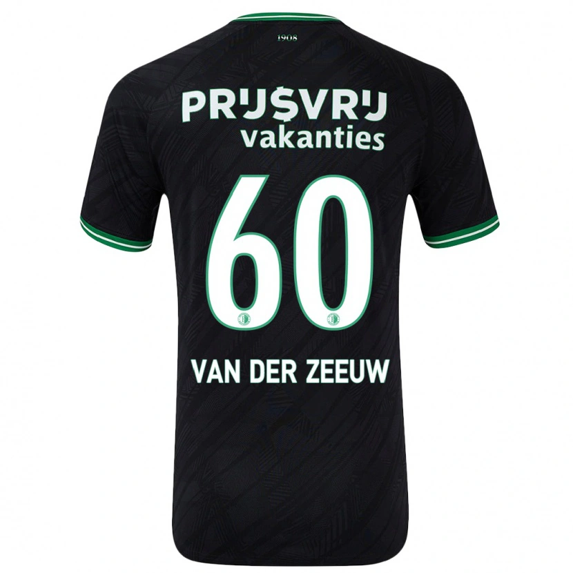 Danxen Niño Camiseta Twan Van Der Zeeuw #60 Negro Verde 2ª Equipación 2024/25 La Camisa México