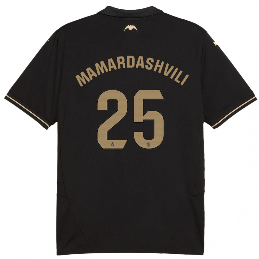 Danxen Niño Camiseta Giorgi Mamardashvili #25 Negro 2ª Equipación 2024/25 La Camisa México