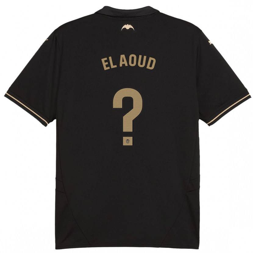 Danxen Niño Camiseta Ismail El Aoud #0 Negro 2ª Equipación 2024/25 La Camisa México