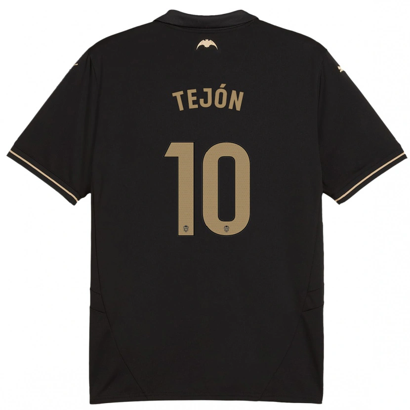 Danxen Niño Camiseta Martín Tejón #10 Negro 2ª Equipación 2024/25 La Camisa México
