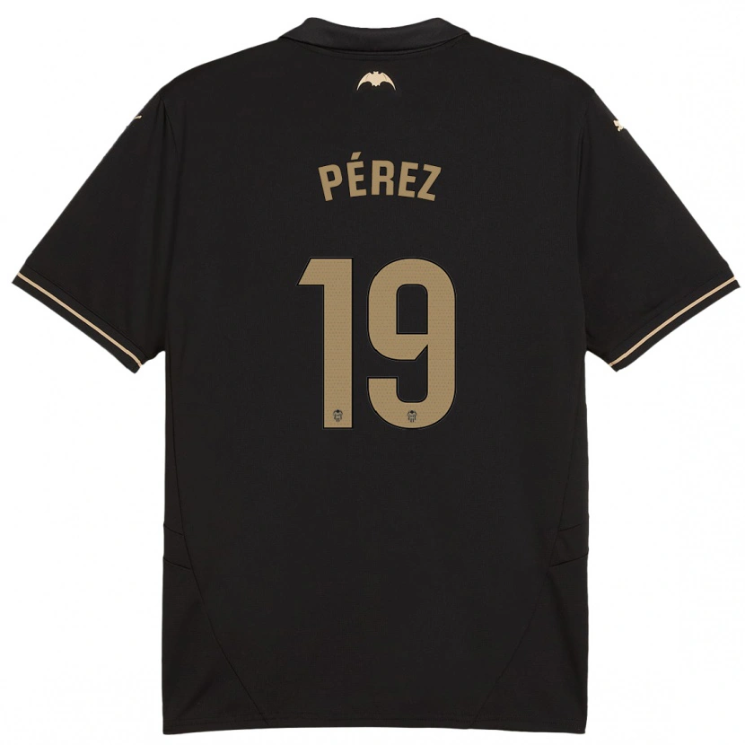 Danxen Niño Camiseta Joselu Pérez #19 Negro 2ª Equipación 2024/25 La Camisa México