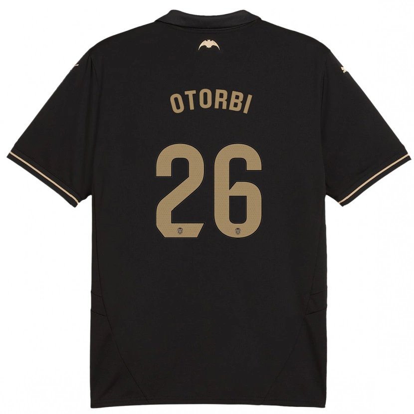 Danxen Niño Camiseta David Otorbi #26 Negro 2ª Equipación 2024/25 La Camisa México