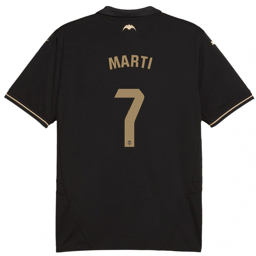 Danxen Niño Camiseta Marina Martí #7 Negro 2ª Equipación 2024/25 La Camisa México