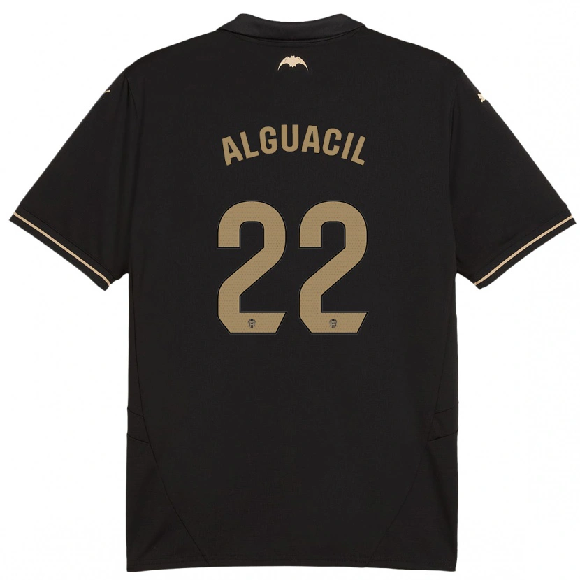 Danxen Niño Camiseta Ainhoa Alguacil #22 Negro 2ª Equipación 2024/25 La Camisa México