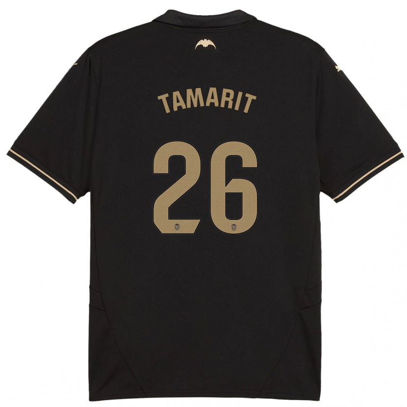 Danxen Niño Camiseta Sara Tamarit #26 Negro 2ª Equipación 2024/25 La Camisa México