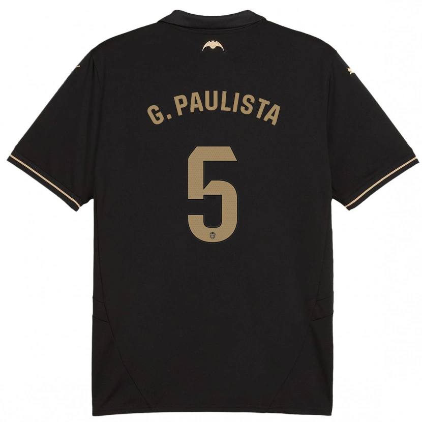 Danxen Niño Camiseta Gabriel Paulista #5 Negro 2ª Equipación 2024/25 La Camisa México