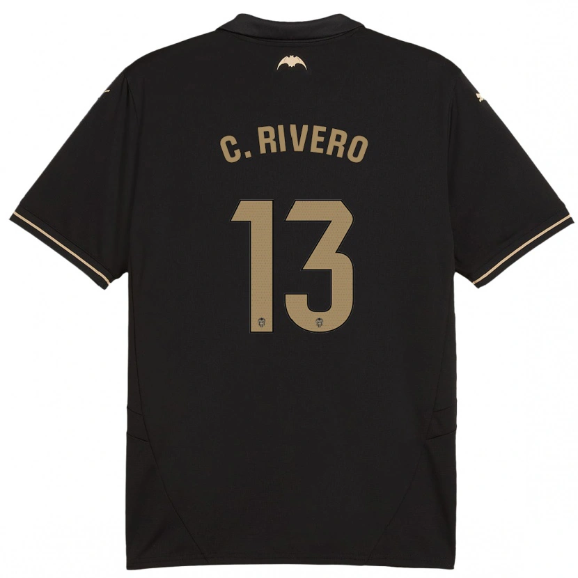 Danxen Niño Camiseta Cristian Rivero #13 Negro 2ª Equipación 2024/25 La Camisa México