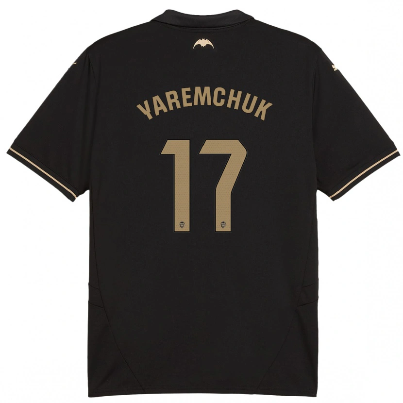 Danxen Niño Camiseta Roman Yaremchuk #17 Negro 2ª Equipación 2024/25 La Camisa México