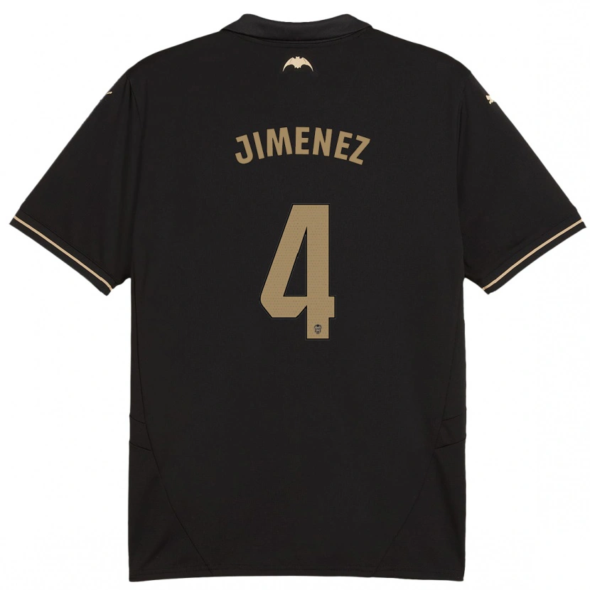 Danxen Niño Camiseta Maria Jimenez #4 Negro 2ª Equipación 2024/25 La Camisa México