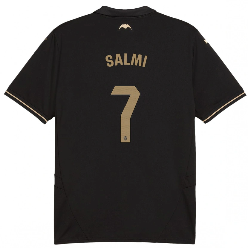 Danxen Niño Camiseta Iina Salmi #7 Negro 2ª Equipación 2024/25 La Camisa México