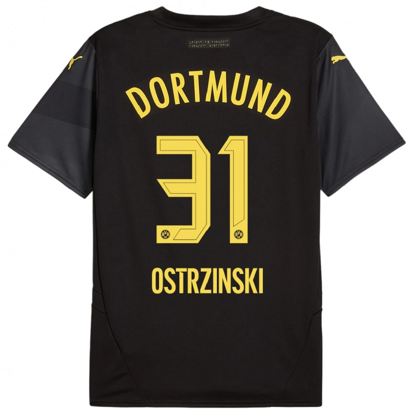 Danxen Niño Camiseta Silas Ostrzinski #31 Negro Amarillo 2ª Equipación 2024/25 La Camisa México