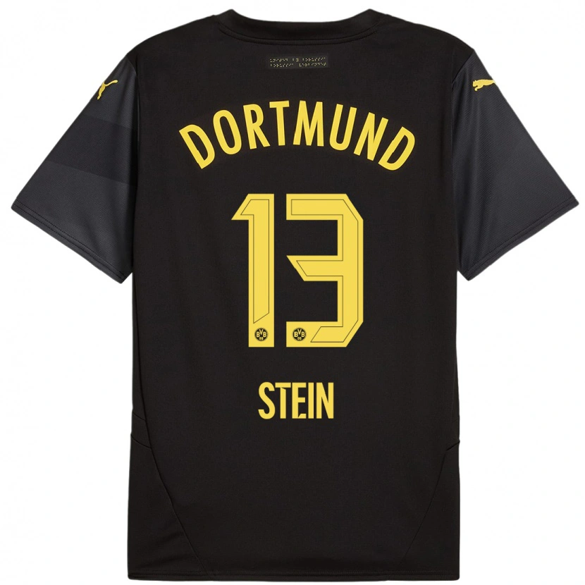 Danxen Niño Camiseta Daniel Stein #13 Negro Amarillo 2ª Equipación 2024/25 La Camisa México
