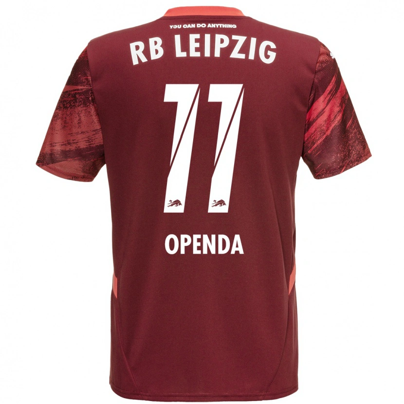 Danxen Niño Camiseta Loïs Openda #11 Borgoña 2ª Equipación 2024/25 La Camisa México