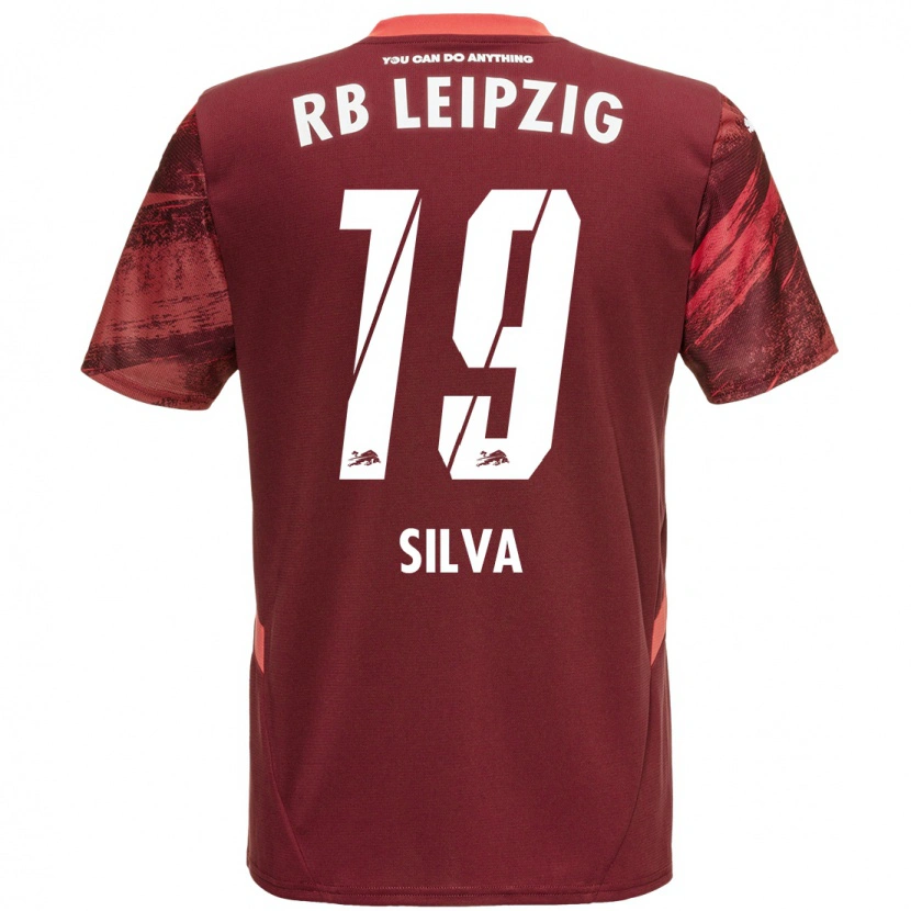Danxen Niño Camiseta André Silva #19 Borgoña 2ª Equipación 2024/25 La Camisa México