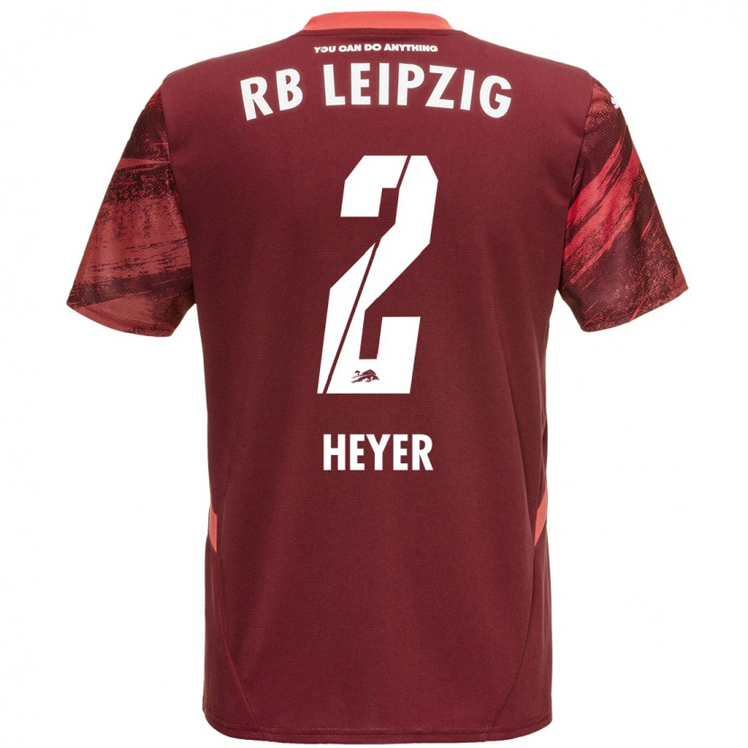 Danxen Niño Camiseta Friedrich Heyer #2 Borgoña 2ª Equipación 2024/25 La Camisa México