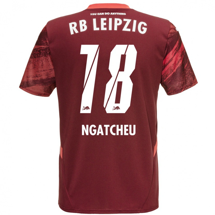 Danxen Niño Camiseta Yohan Ngatcheu #18 Borgoña 2ª Equipación 2024/25 La Camisa México