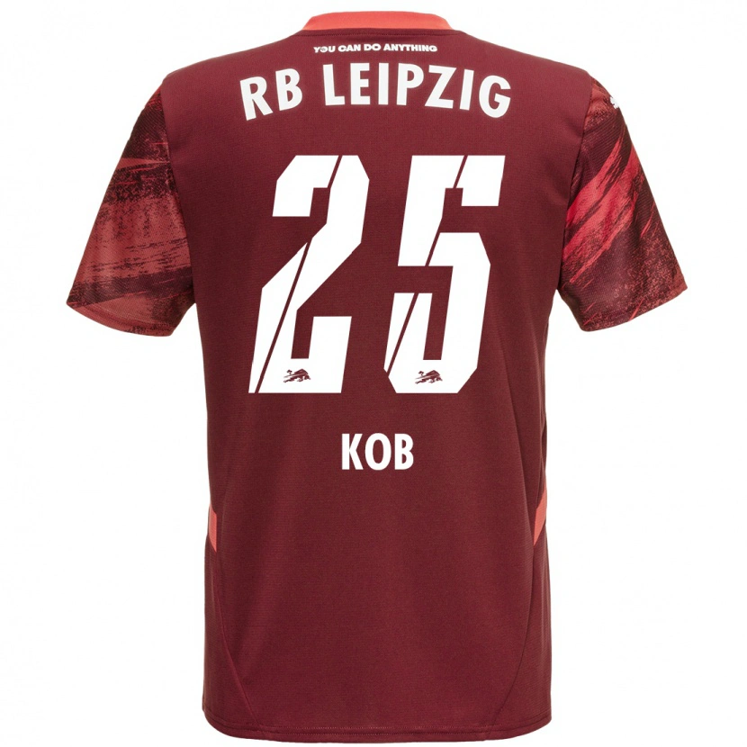 Danxen Niño Camiseta Leon Koß #25 Borgoña 2ª Equipación 2024/25 La Camisa México