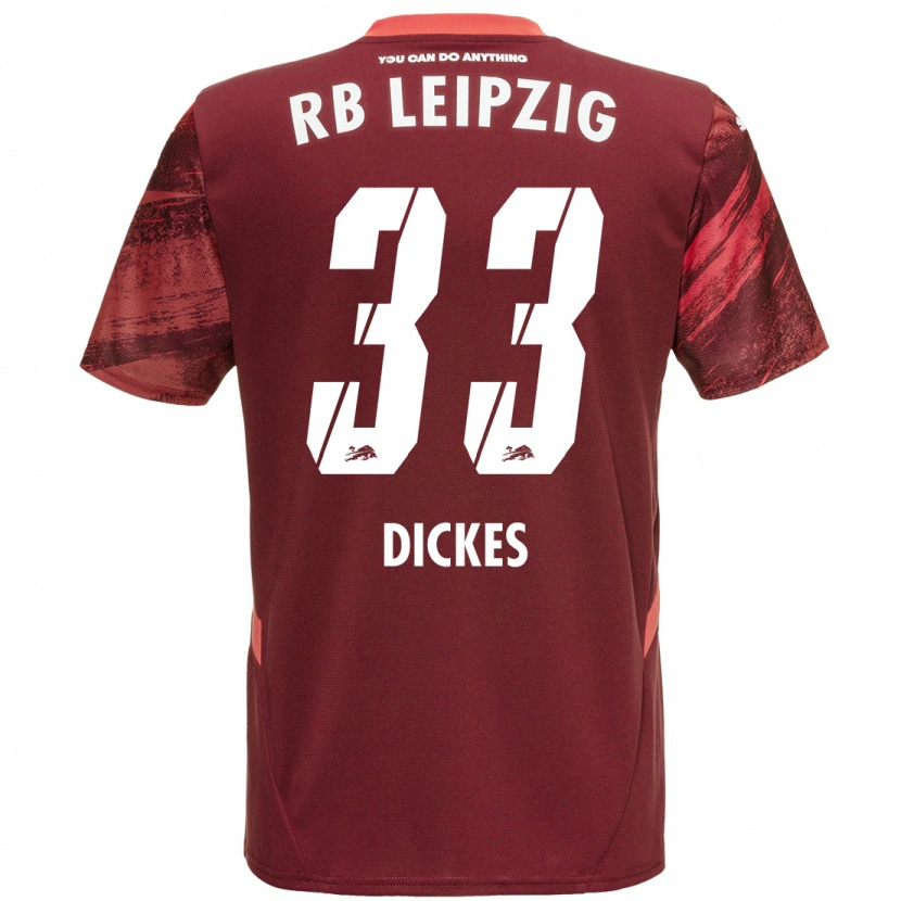 Danxen Niño Camiseta Fernando Dickes #33 Borgoña 2ª Equipación 2024/25 La Camisa México