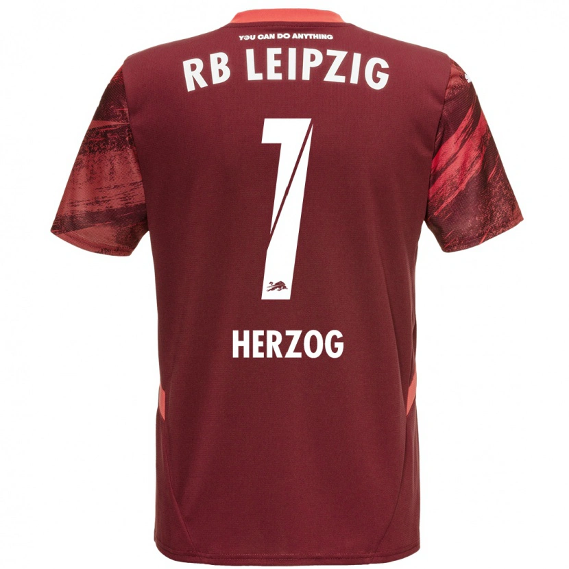 Danxen Niño Camiseta Elvira Herzog #1 Borgoña 2ª Equipación 2024/25 La Camisa México