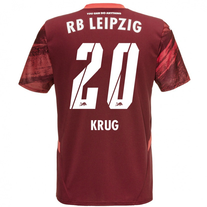 Danxen Niño Camiseta Victoria Krug #20 Borgoña 2ª Equipación 2024/25 La Camisa México