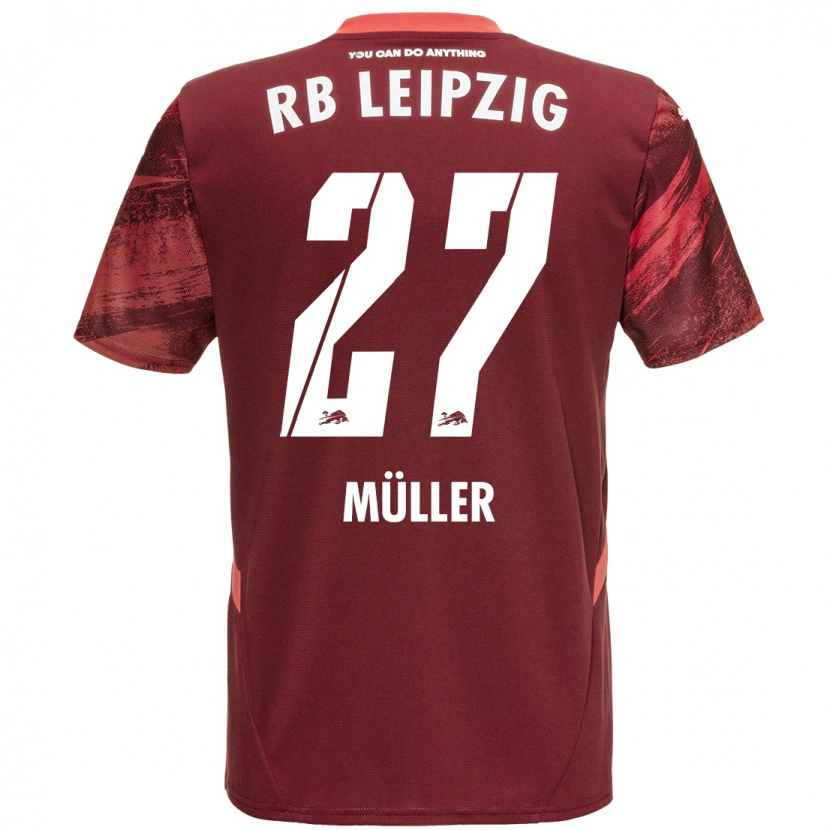 Danxen Niño Camiseta Marlene Müller #27 Borgoña 2ª Equipación 2024/25 La Camisa México