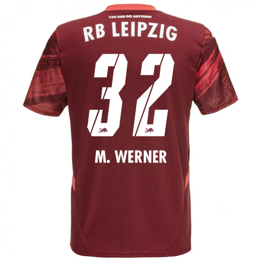 Danxen Niño Camiseta Mia Werner #32 Borgoña 2ª Equipación 2024/25 La Camisa México