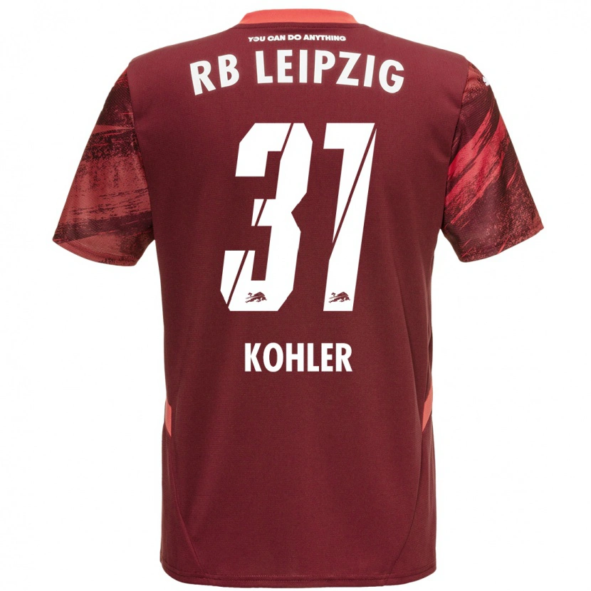 Danxen Niño Camiseta Tim Köhler #31 Borgoña 2ª Equipación 2024/25 La Camisa México