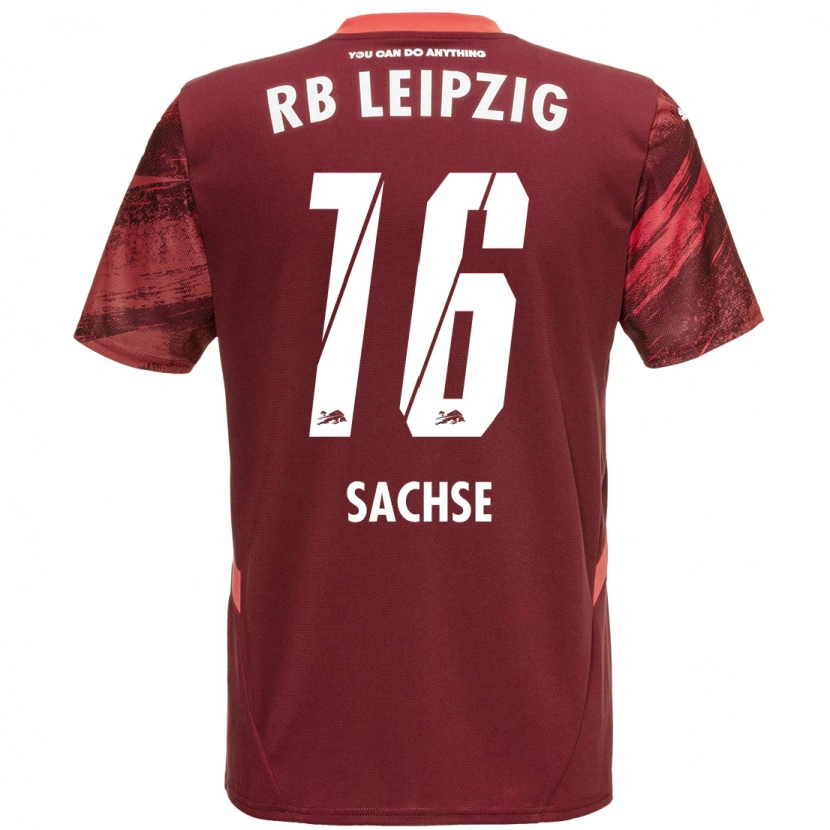 Danxen Niño Camiseta Jakob Sachse #16 Borgoña 2ª Equipación 2024/25 La Camisa México
