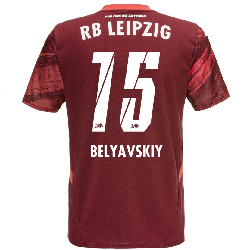 Danxen Niño Camiseta David Belyavskiy #15 Borgoña 2ª Equipación 2024/25 La Camisa México
