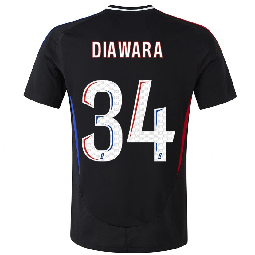Danxen Niño Camiseta Mahamadou Diawara #34 Negro 2ª Equipación 2024/25 La Camisa México