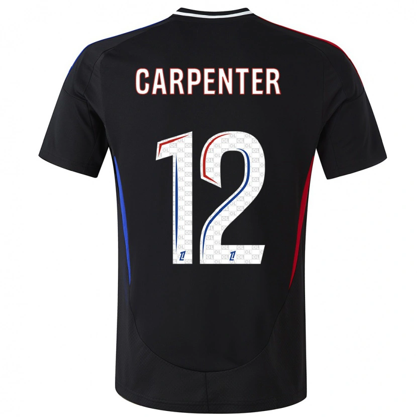 Danxen Niño Camiseta Ellie Carpenter #12 Negro 2ª Equipación 2024/25 La Camisa México