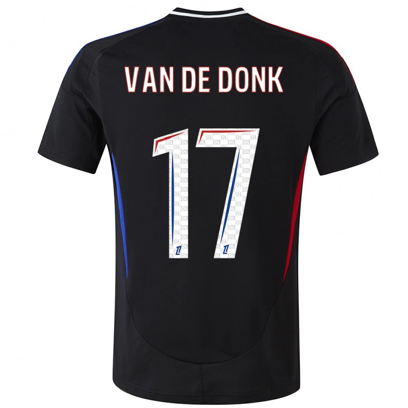 Danxen Niño Camiseta Daniëlle Van De Donk #17 Negro 2ª Equipación 2024/25 La Camisa México